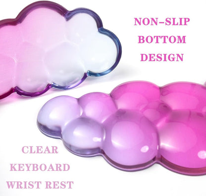 Gel Keyboard and Mouse Wrist Rest, Cloud Wrist Pad for Computer Keyboard
