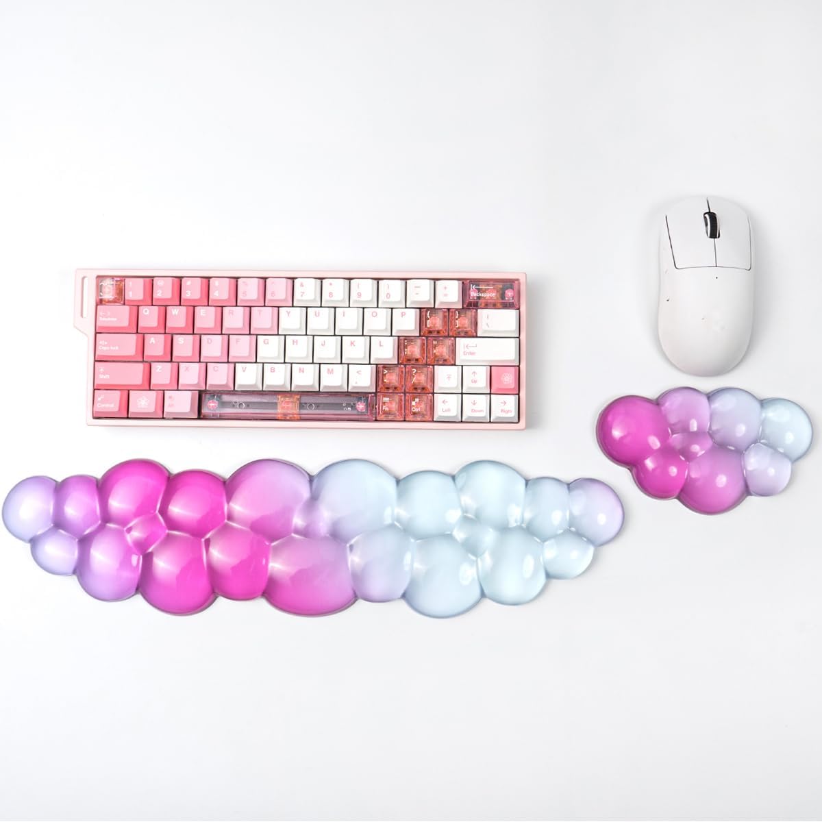 Gel Keyboard and Mouse Wrist Rest, Cloud Wrist Pad for Computer Keyboard