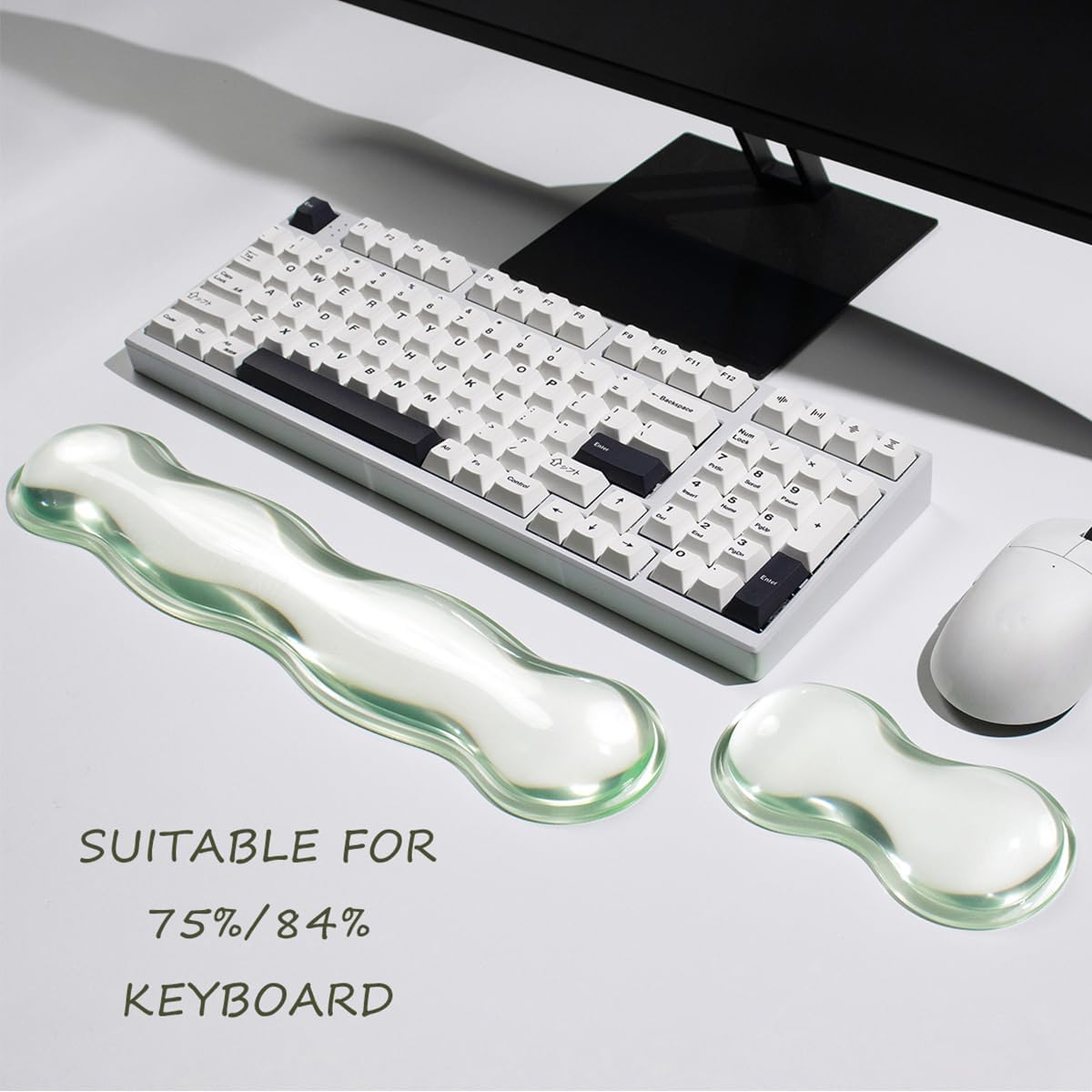 Gel Keyboard and Mouse Wrist Rest, Cloud Wrist Pad for Computer Keyboard