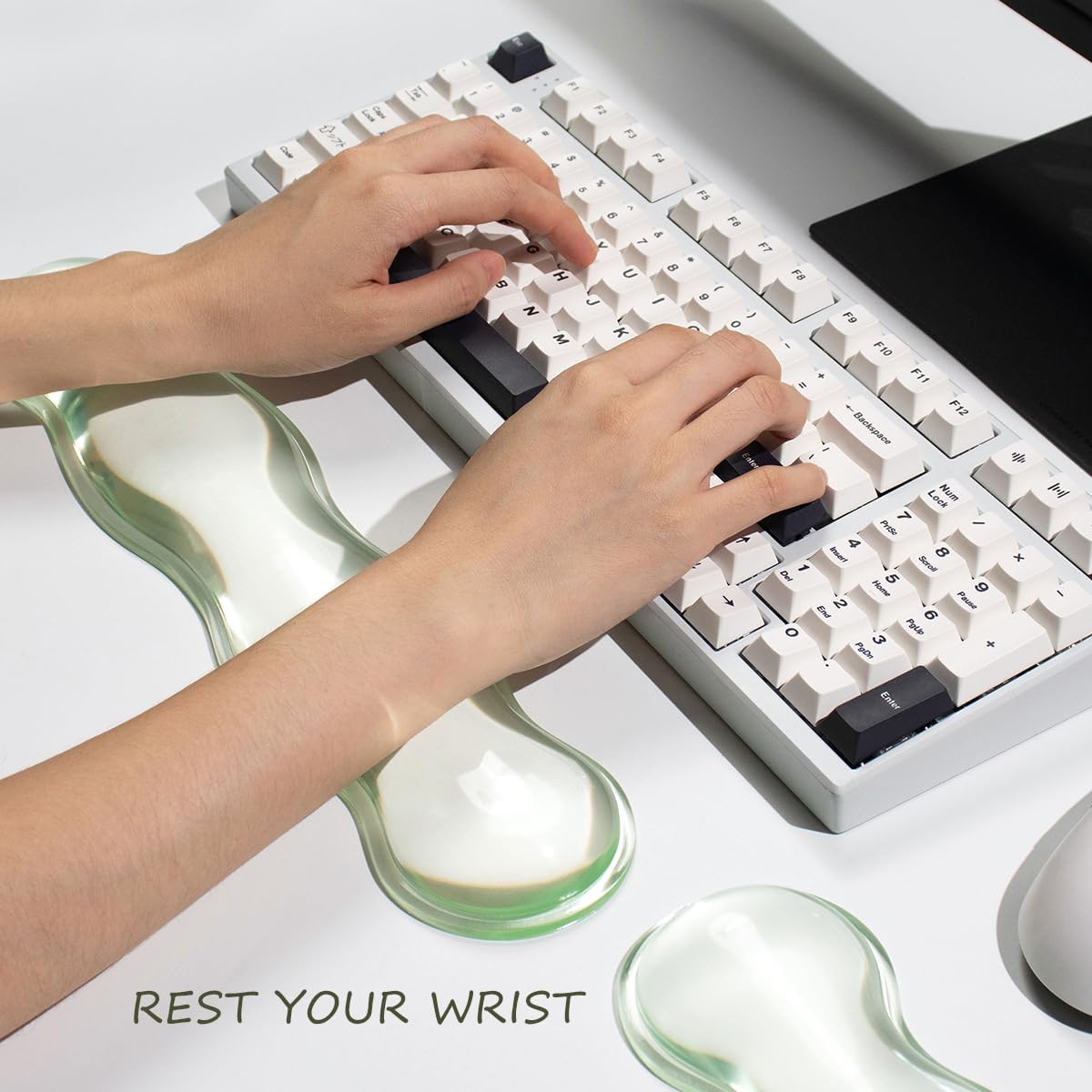 Gel Keyboard and Mouse Wrist Rest, Cloud Wrist Pad for Computer Keyboard