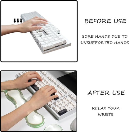 Gel Keyboard and Mouse Wrist Rest, Cloud Wrist Pad for Computer Keyboard