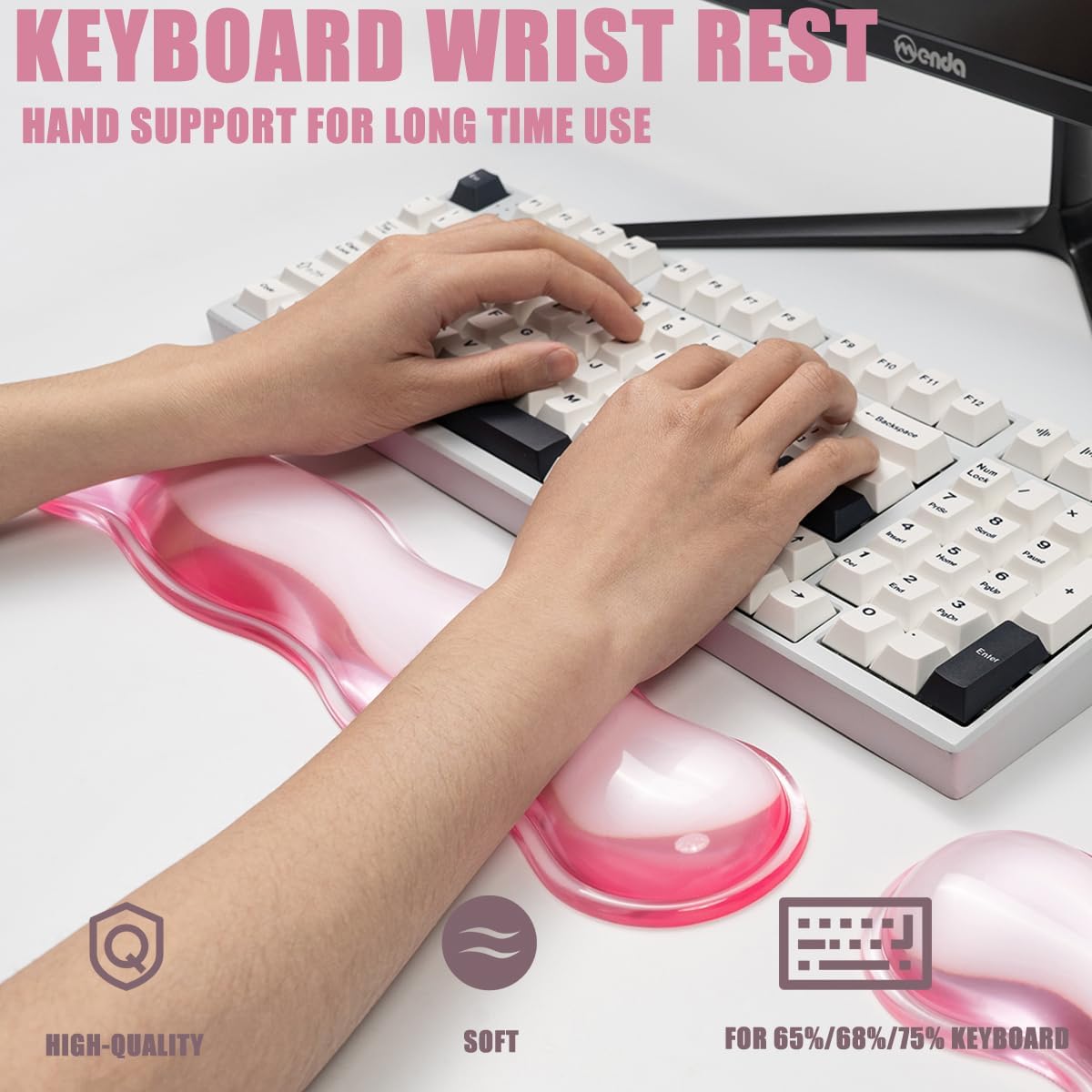 Gel Keyboard and Mouse Wrist Rest, Cloud Wrist Pad for Computer Keyboard