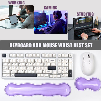 Gel Keyboard and Mouse Wrist Rest, Cloud Wrist Pad for Computer Keyboard
