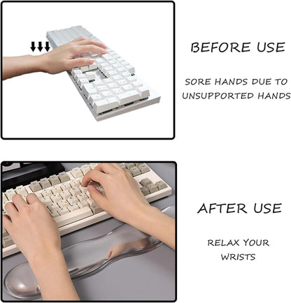Gel Keyboard and Mouse Wrist Rest, Cloud Wrist Pad for Computer Keyboard
