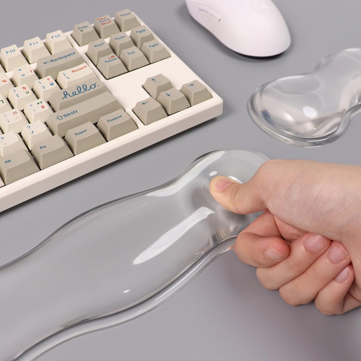 Gel Keyboard and Mouse Wrist Rest, Cloud Wrist Pad for Computer Keyboard