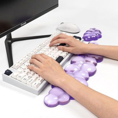 Gel Keyboard and Mouse Wrist Rest, Cloud Wrist Pad for Computer Keyboard