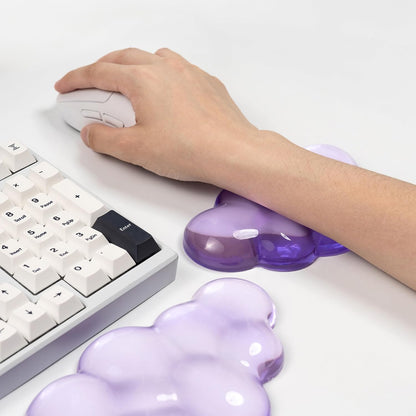 Gel Keyboard and Mouse Wrist Rest, Cloud Wrist Pad for Computer Keyboard