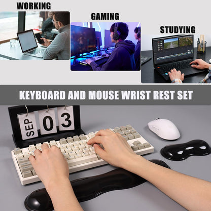 Gel Keyboard and Mouse Wrist Rest, Cloud Wrist Pad for Computer Keyboard