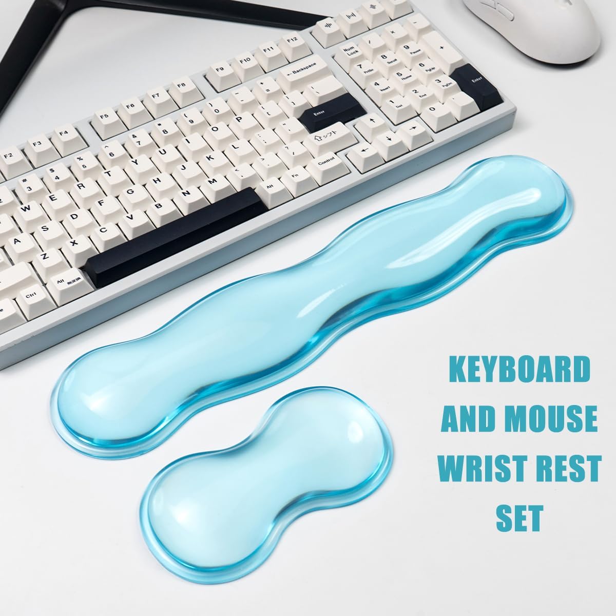 Gel Keyboard and Mouse Wrist Rest, Cloud Wrist Pad for Computer Keyboard