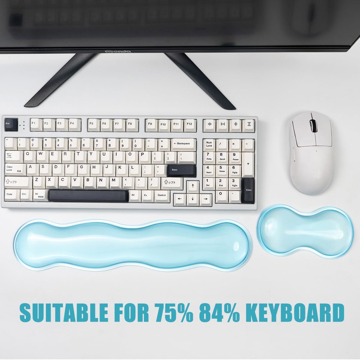 Gel Keyboard and Mouse Wrist Rest, Cloud Wrist Pad for Computer Keyboard