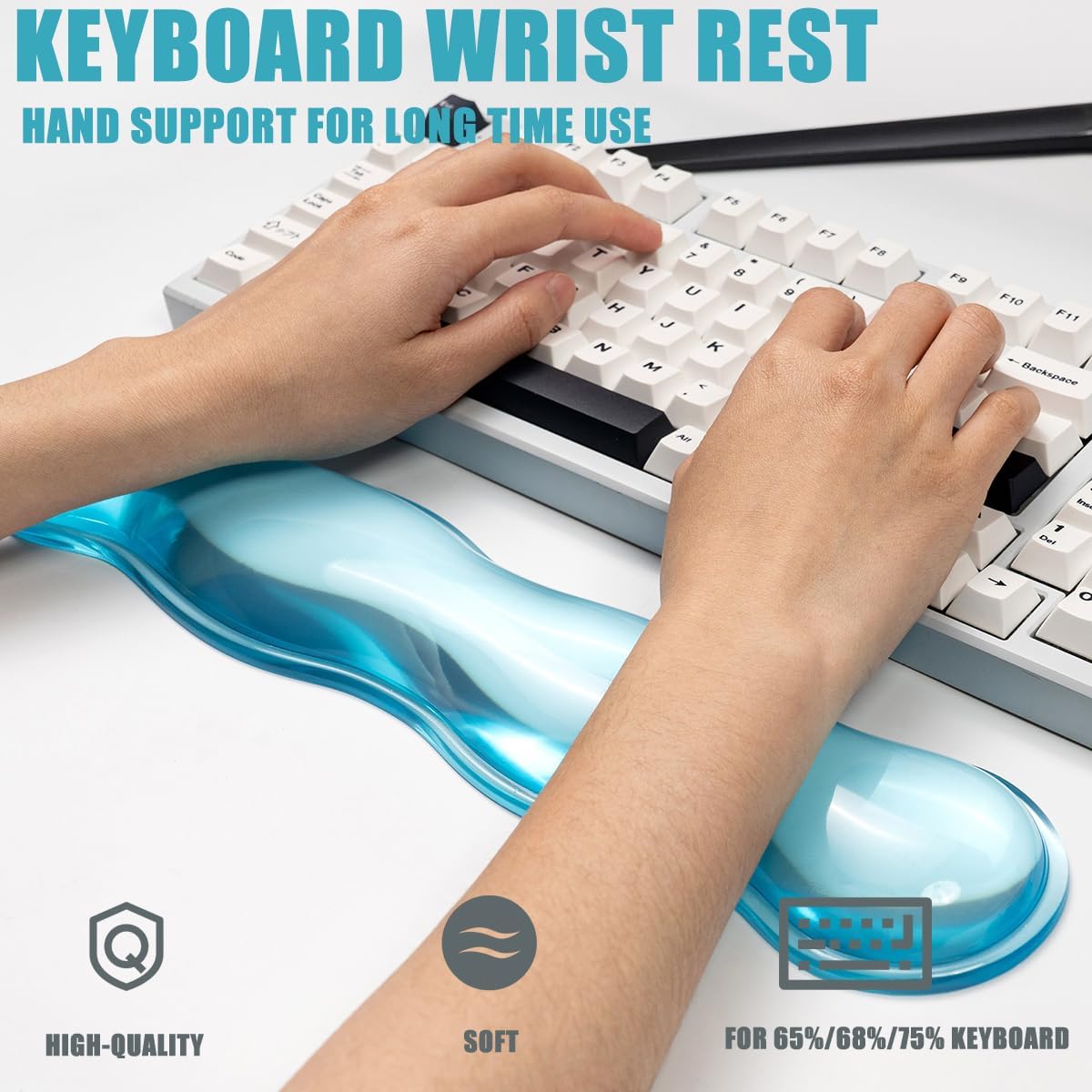 Gel Keyboard and Mouse Wrist Rest, Cloud Wrist Pad for Computer Keyboard