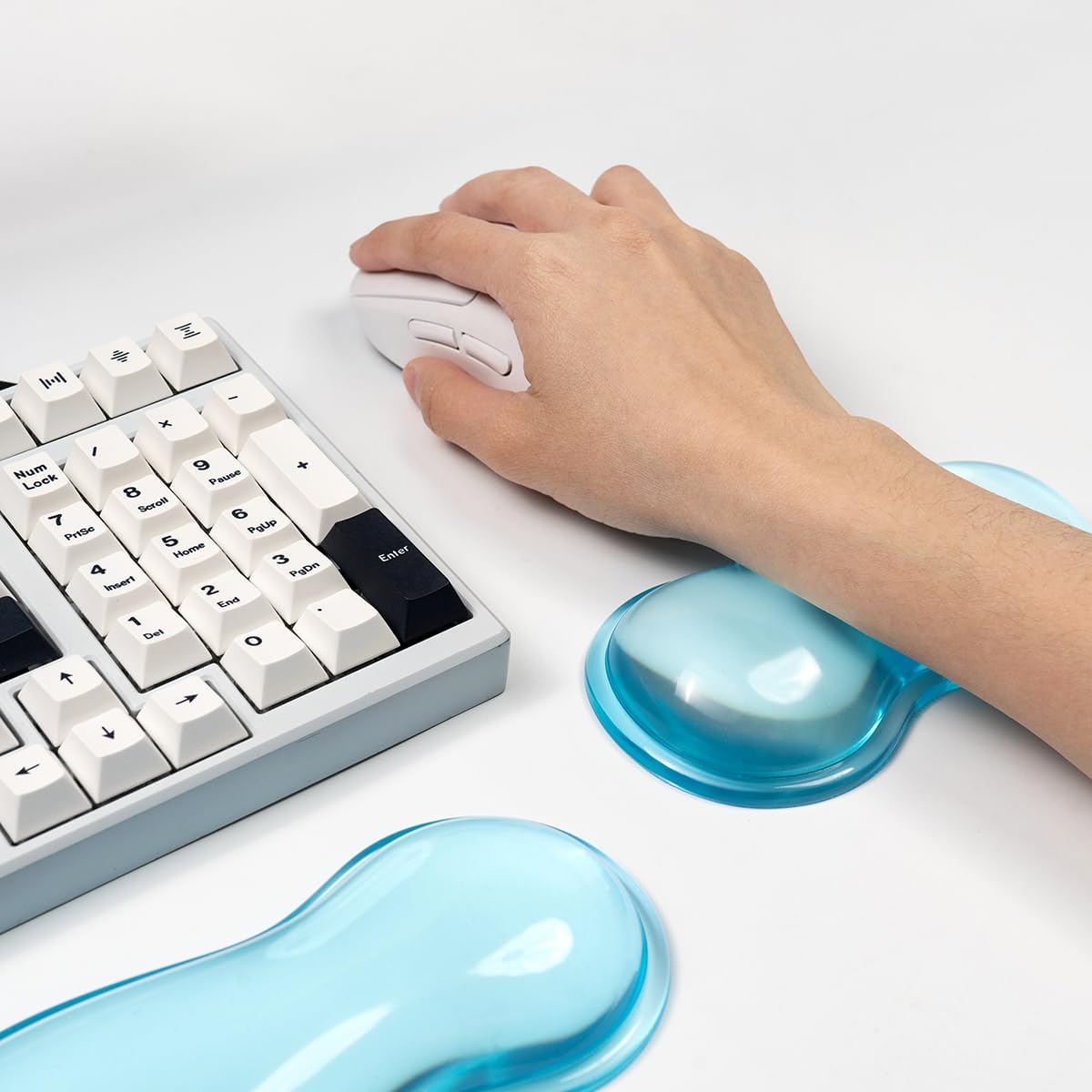 Gel Keyboard and Mouse Wrist Rest, Cloud Wrist Pad for Computer Keyboard