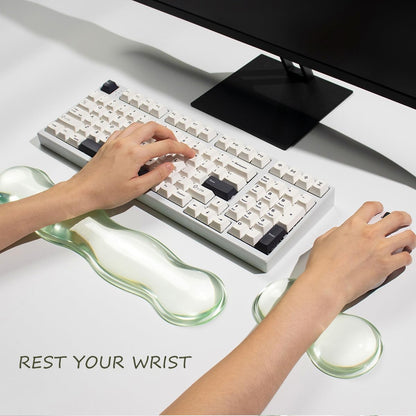 Gel Keyboard and Mouse Wrist Rest, Cloud Wrist Pad for Computer Keyboard