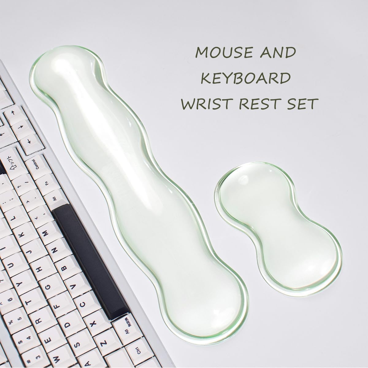 Gel Keyboard and Mouse Wrist Rest, Cloud Wrist Pad for Computer Keyboard