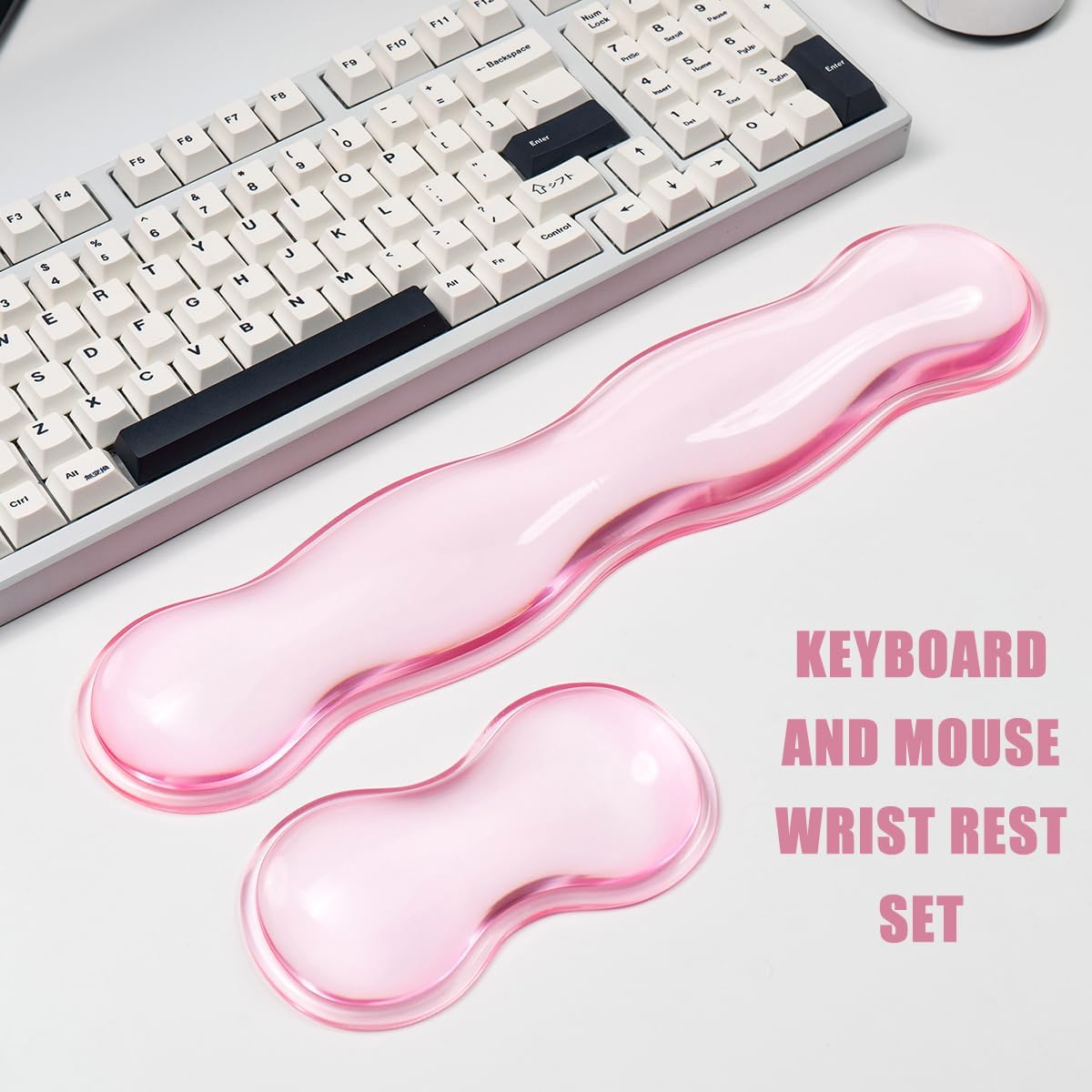 Gel Keyboard and Mouse Wrist Rest, Cloud Wrist Pad for Computer Keyboard