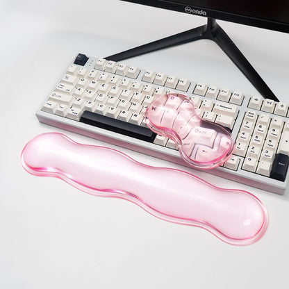 Gel Keyboard and Mouse Wrist Rest, Cloud Wrist Pad for Computer Keyboard