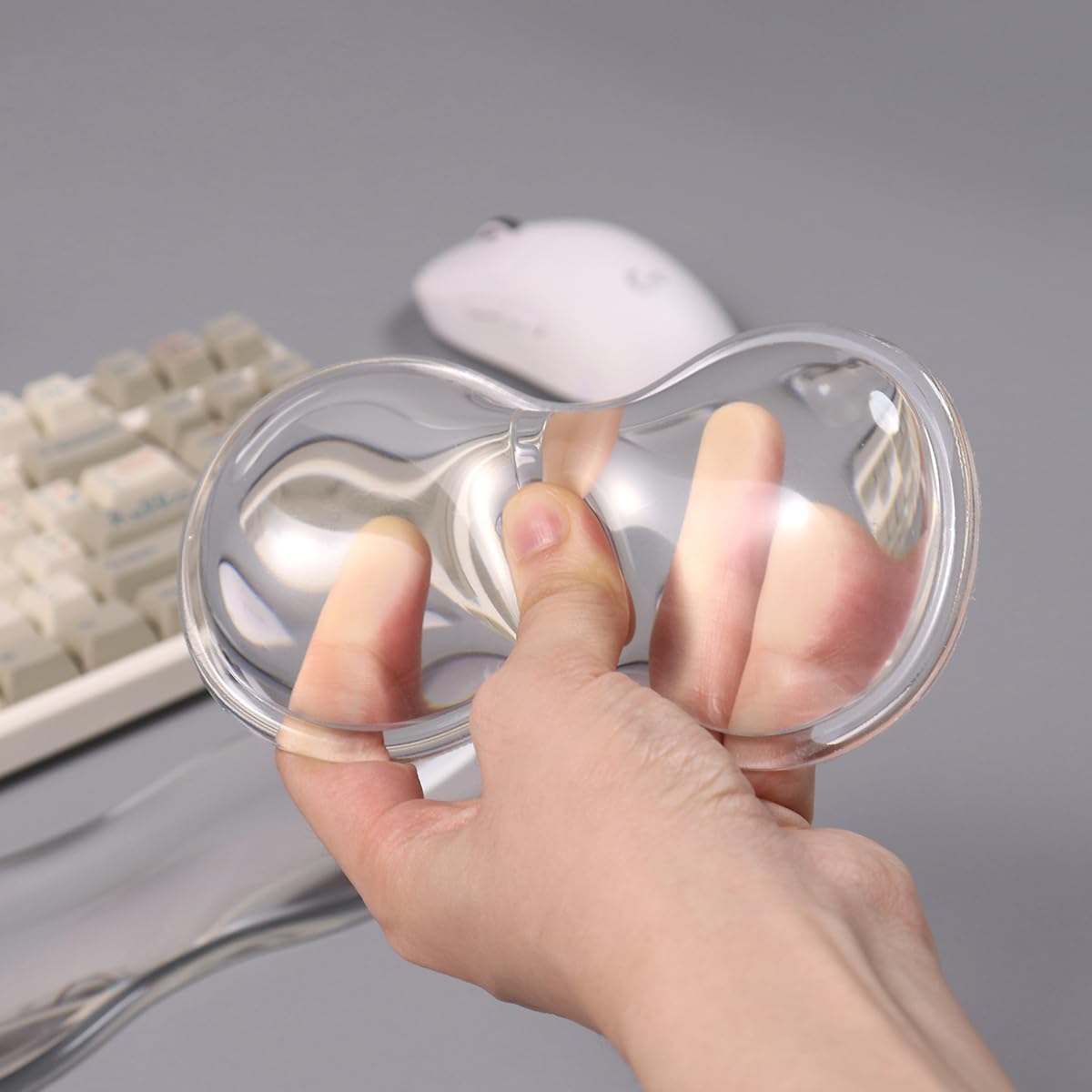 Gel Keyboard and Mouse Wrist Rest, Cloud Wrist Pad for Computer Keyboard