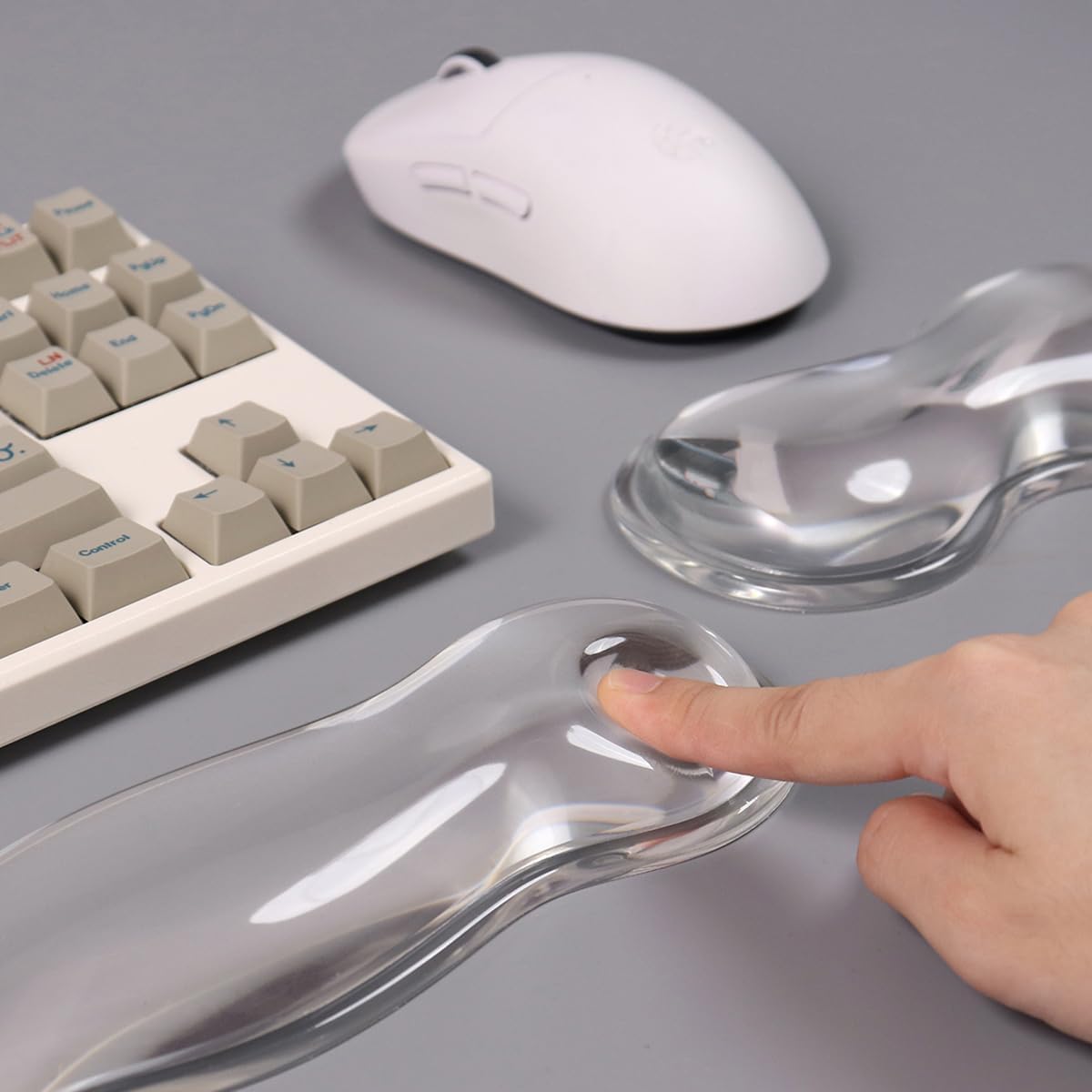 Gel Keyboard and Mouse Wrist Rest, Cloud Wrist Pad for Computer Keyboard