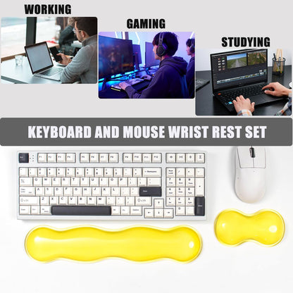Gel Keyboard and Mouse Wrist Rest, Cloud Wrist Pad for Computer Keyboard
