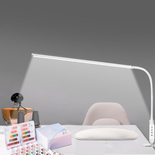 Nail Light for Desk, 23.6" Nail Desk Lamp with 360° Flexible Gooseneck