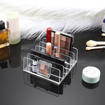 2-Pack Acrylic File Organizer for Sorting Mail - 5 Slot Mail Sorter