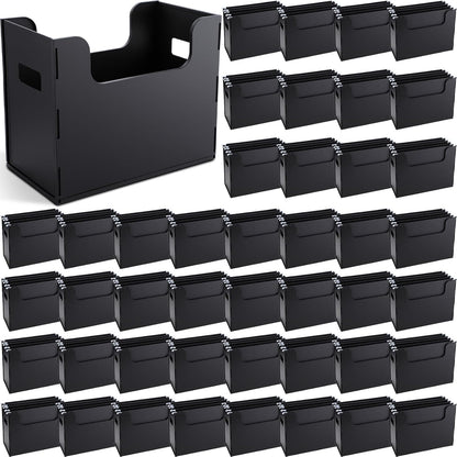 2 Pcs Portable Desktop File, Filing Organizer, Black