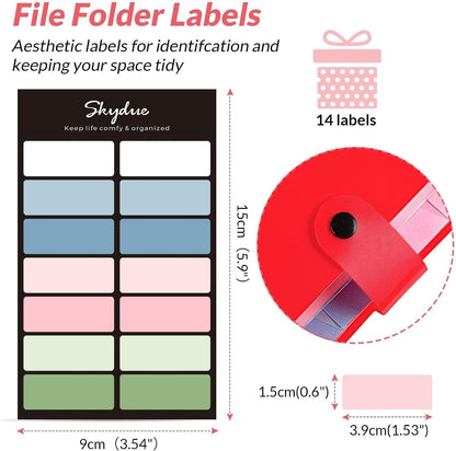 Expanding File Organizer with 8 Pockets, Accordion File Folders with Labels, Portable Document Paper Bill Receipt Organizer, Home College School Office Supplies, Letter Size, Blue