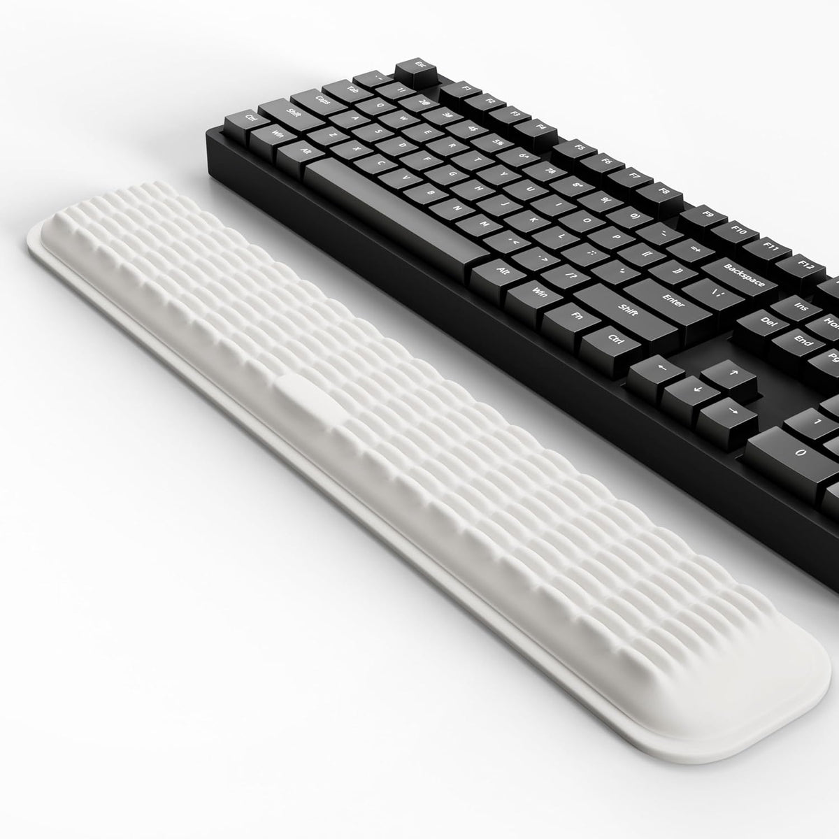 Keyboard Wrist Rest, Soft Memory Foam Wrist Support, Keyboard Hand Rest Pad for Wrist Pain Relief, Keyboard Wrist Guard for Long Hours of Work, Gaming, Studying（Classic Black）