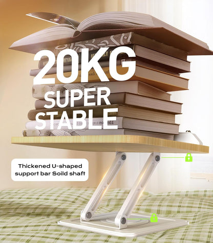 Book Stand for Reading, 360° Rotating Holder with Page Clip, Ergonomic