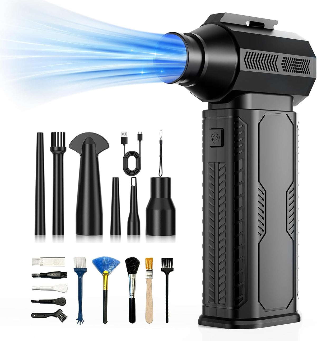 Compressed Air Duster, 130,000RPM Ultra-Powerful Electric Air Duster