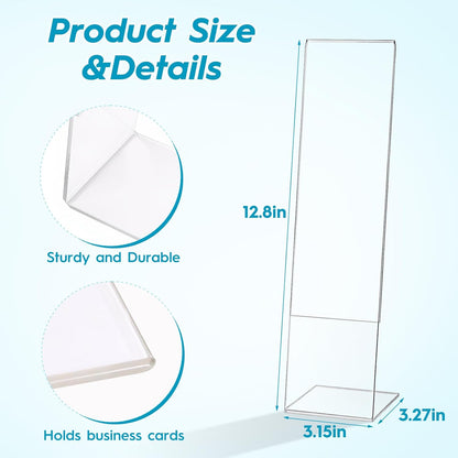 4 Pcs Multifunction Computer Monitor Memo Board, Clear Acrylic Monitor Sticky Note Holder for Office Home Desktop,Office Desk Accessories
