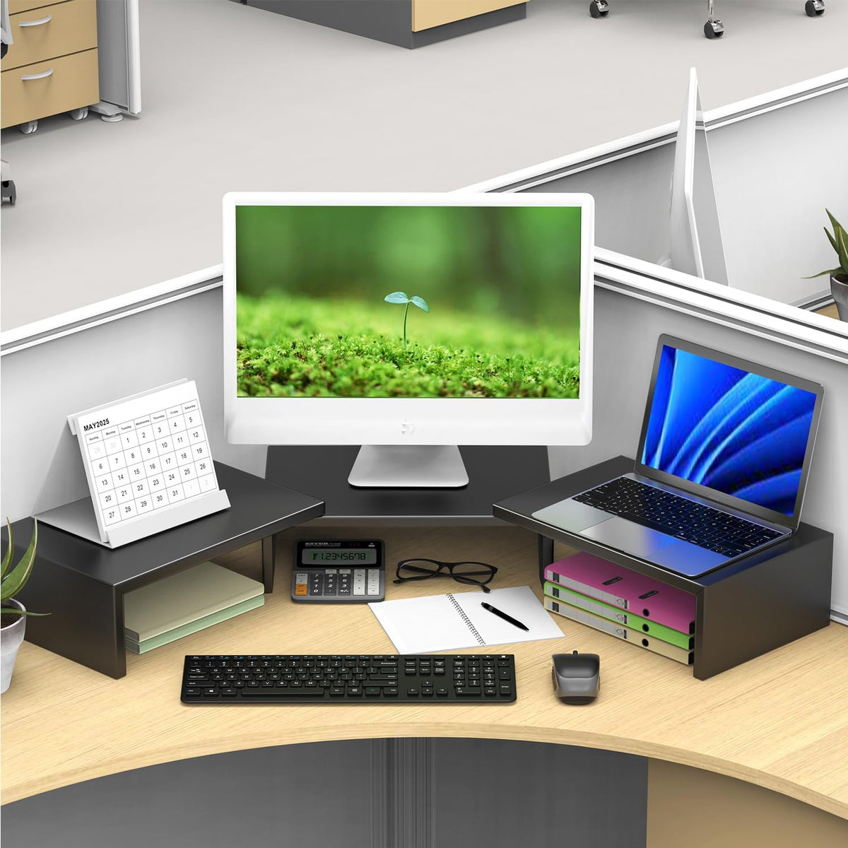 Dual Monitor Stand Riser