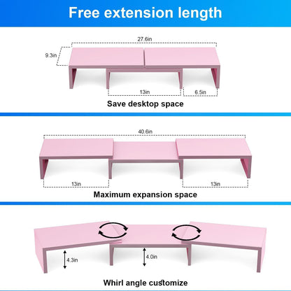 Dual Monitor Stand Riser