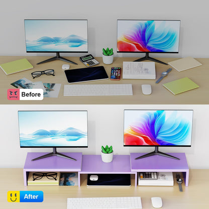 Dual Monitor Stand Riser