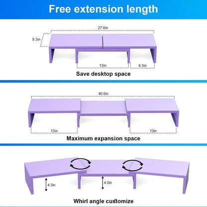 Dual Monitor Stand Riser