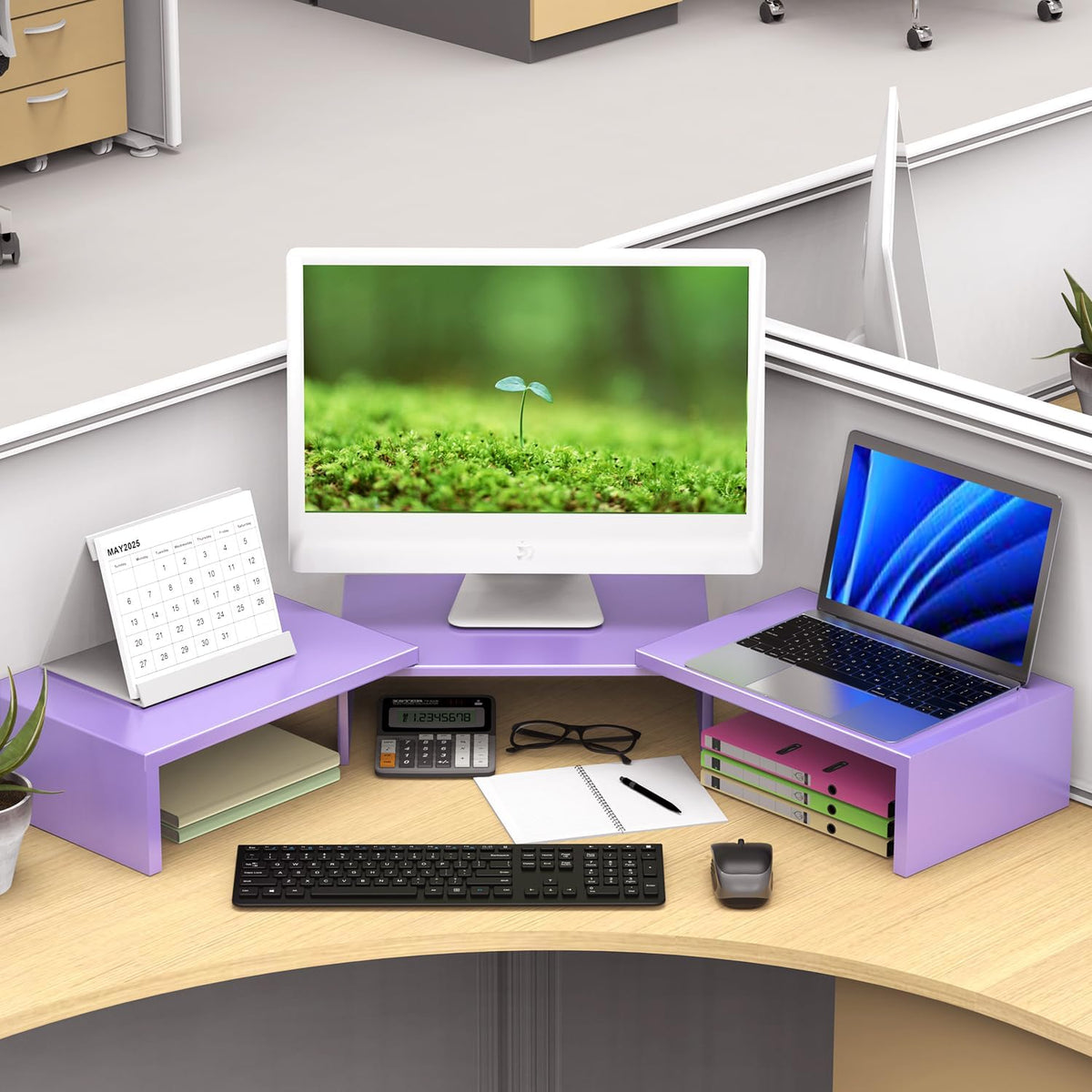 Dual Monitor Stand Riser