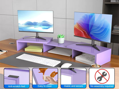 Dual Monitor Stand Riser