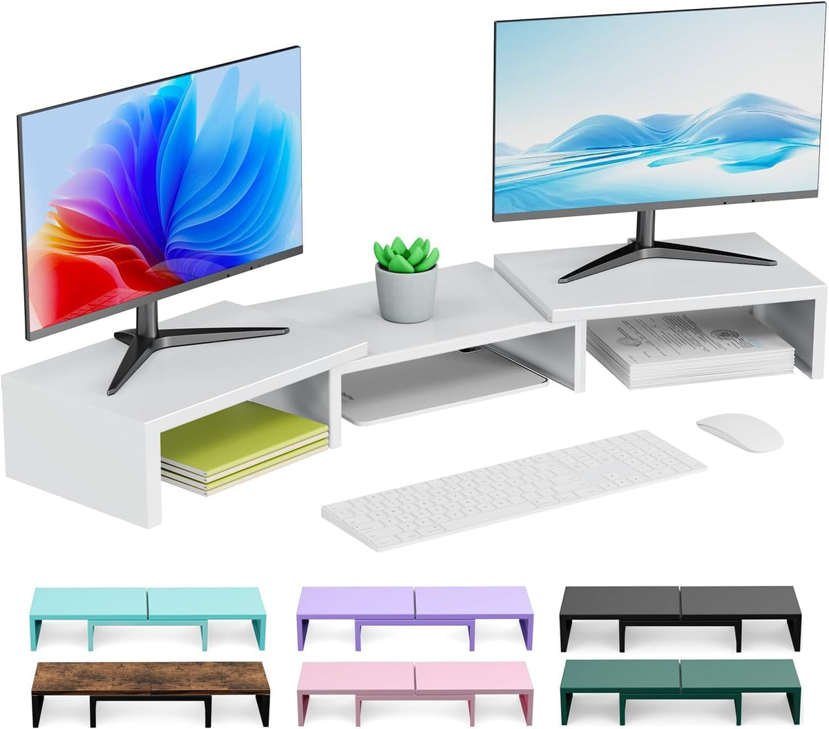 Dual Monitor Stand Riser