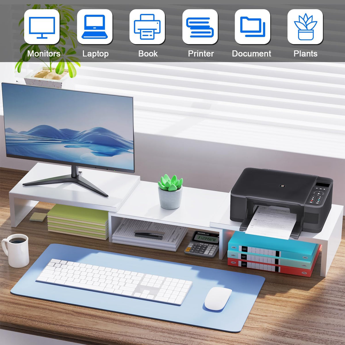 Dual Monitor Stand Riser