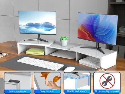 Dual Monitor Stand Riser