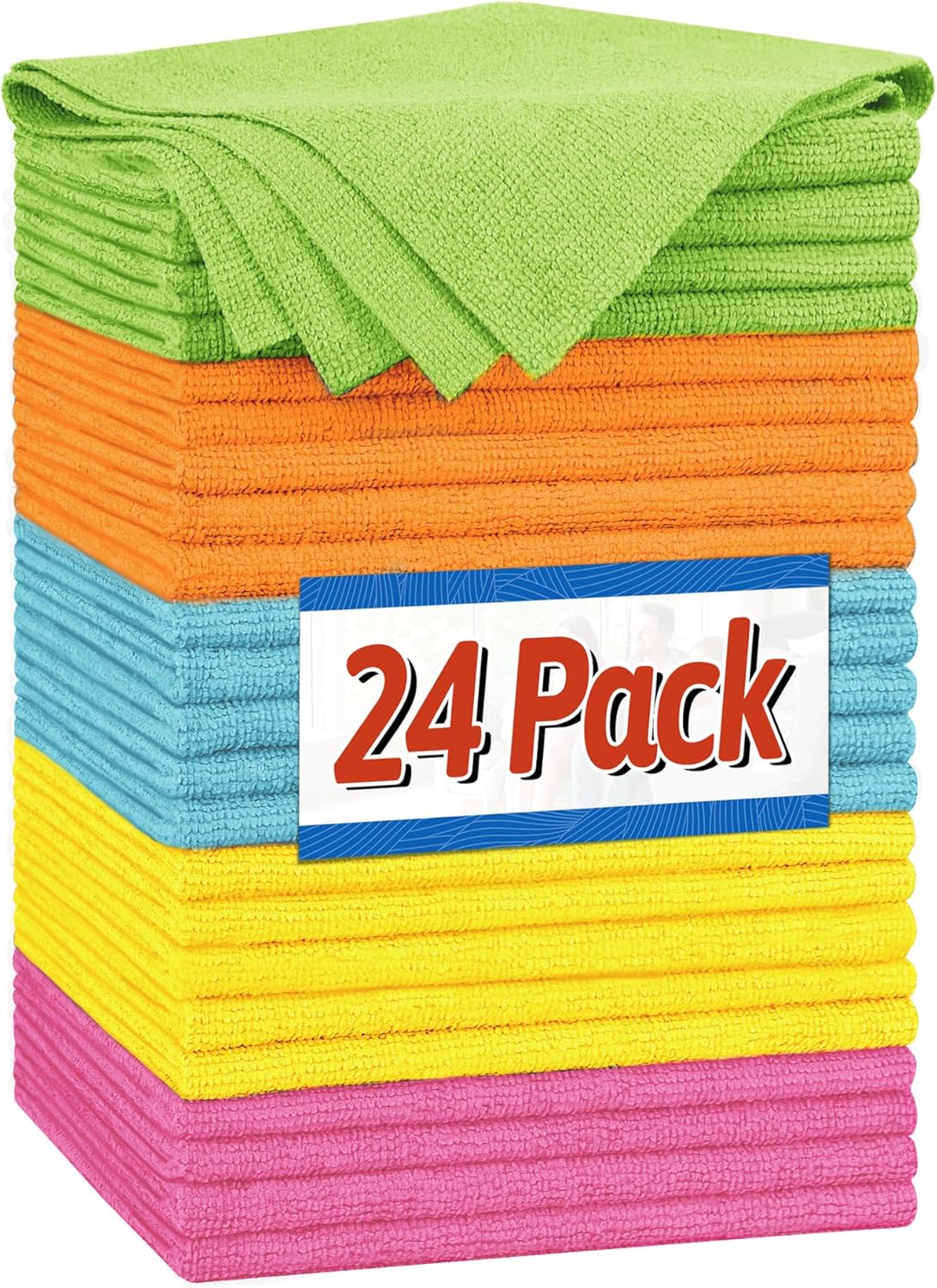 Shop Towels, Pack of 200, Grey Microfiber Cleaning Cloth Bulk, Microfiber Towels for Cars, All-Purpose Absorbent Cleaning Rags, Dust Cloth for Automotive, Mechanic, Garage, 11.5 x 11.5 inch