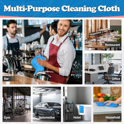 Shop Towels, Pack of 200, Grey Microfiber Cleaning Cloth Bulk, Microfiber Towels for Cars, All-Purpose Absorbent Cleaning Rags, Dust Cloth for Automotive, Mechanic, Garage, 11.5 x 11.5 inch