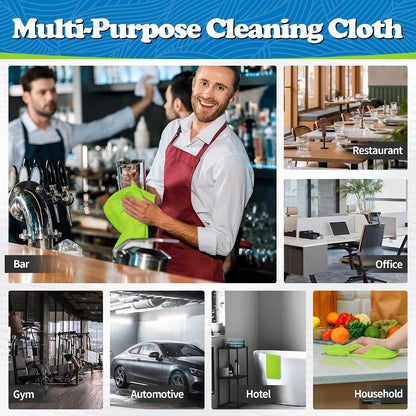 Shop Towels, Pack of 200, Grey Microfiber Cleaning Cloth Bulk, Microfiber Towels for Cars, All-Purpose Absorbent Cleaning Rags, Dust Cloth for Automotive, Mechanic, Garage, 11.5 x 11.5 inch