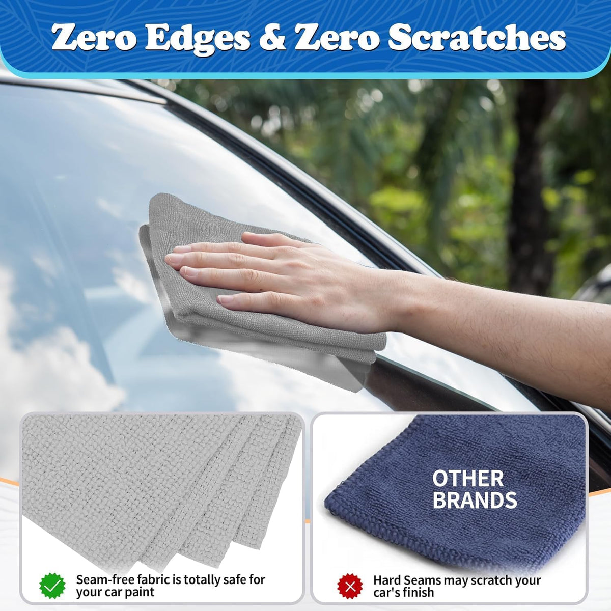 Shop Towels, Pack of 200, Grey Microfiber Cleaning Cloth Bulk, Microfiber Towels for Cars, All-Purpose Absorbent Cleaning Rags, Dust Cloth for Automotive, Mechanic, Garage, 11.5 x 11.5 inch