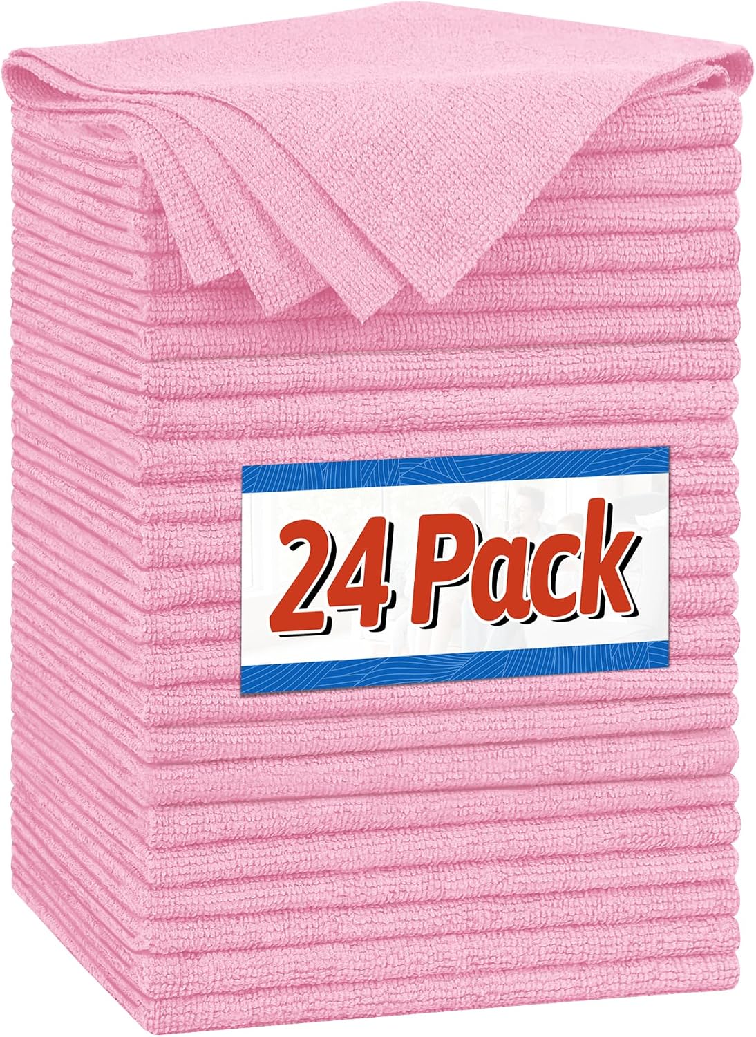 Shop Towels, Pack of 200, Grey Microfiber Cleaning Cloth Bulk, Microfiber Towels for Cars, All-Purpose Absorbent Cleaning Rags, Dust Cloth for Automotive, Mechanic, Garage, 11.5 x 11.5 inch