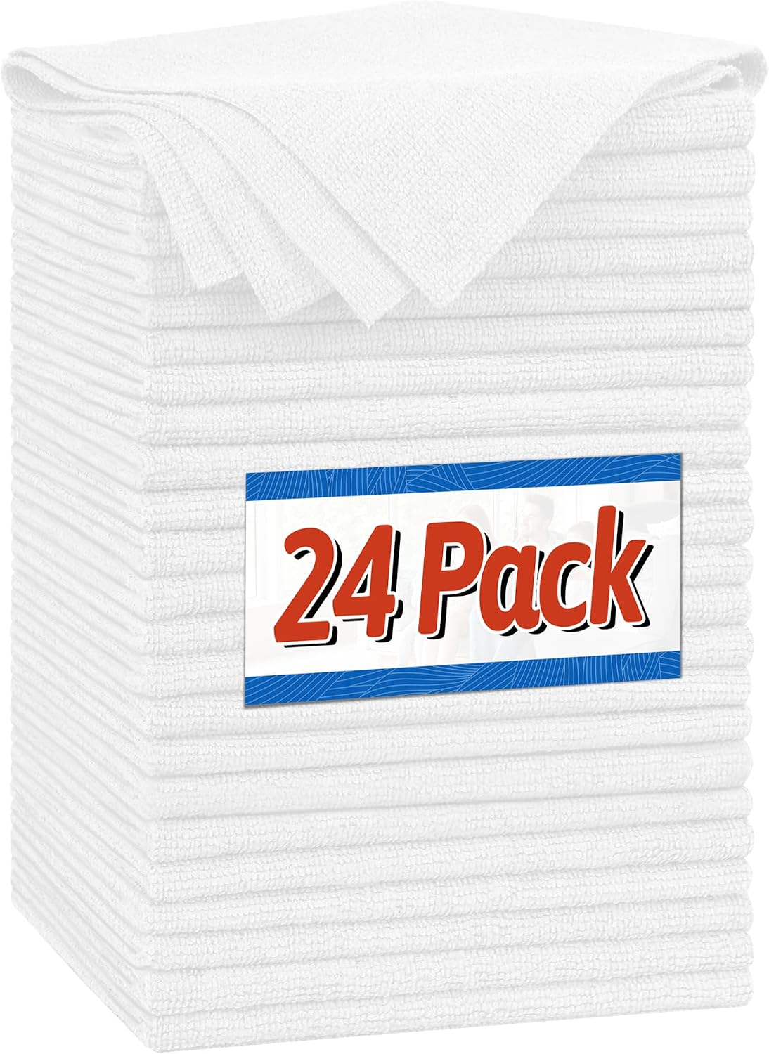 Shop Towels, Pack of 200, Grey Microfiber Cleaning Cloth Bulk, Microfiber Towels for Cars, All-Purpose Absorbent Cleaning Rags, Dust Cloth for Automotive, Mechanic, Garage, 11.5 x 11.5 inch