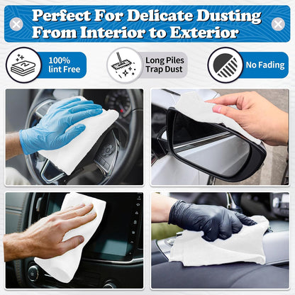 Shop Towels, Pack of 200, Grey Microfiber Cleaning Cloth Bulk, Microfiber Towels for Cars, All-Purpose Absorbent Cleaning Rags, Dust Cloth for Automotive, Mechanic, Garage, 11.5 x 11.5 inch