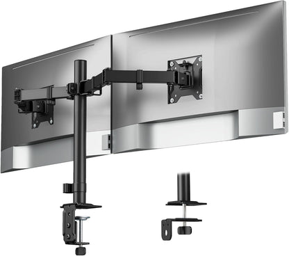 Heavy-Duty Dual Monitor Stand for 17-32", 22 lbs Each