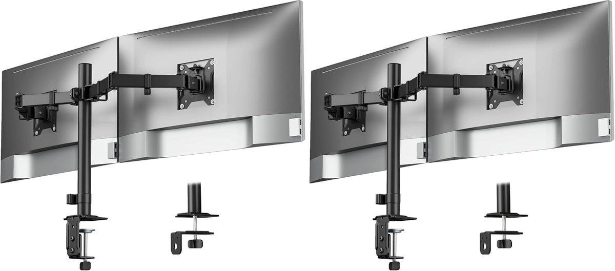 Heavy-Duty Dual Monitor Stand for 17-32", 22 lbs Each