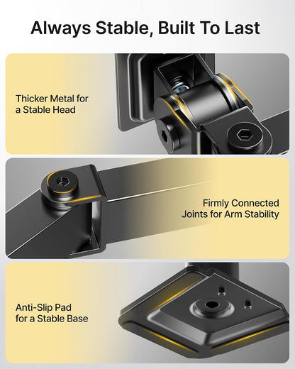 Heavy-Duty Dual Monitor Stand for 17-32", 22 lbs Each